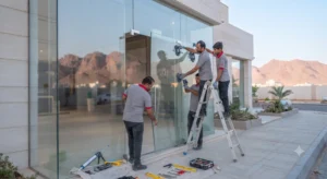 تركيب زجاج سكريت تبوك